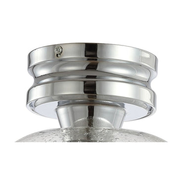 Domenic 7.75" Metal/Glass LED Flush Mount - JONATHAN Y